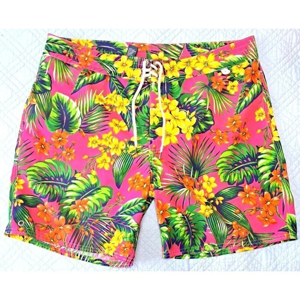 Polo Ralph Lauren Men's 38 Multicolor Floral Swim Trunks